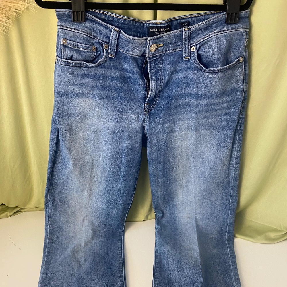 Lucky Brand Womens Jeans Size 14 / 32 Regular Blue Denim Straight Leg